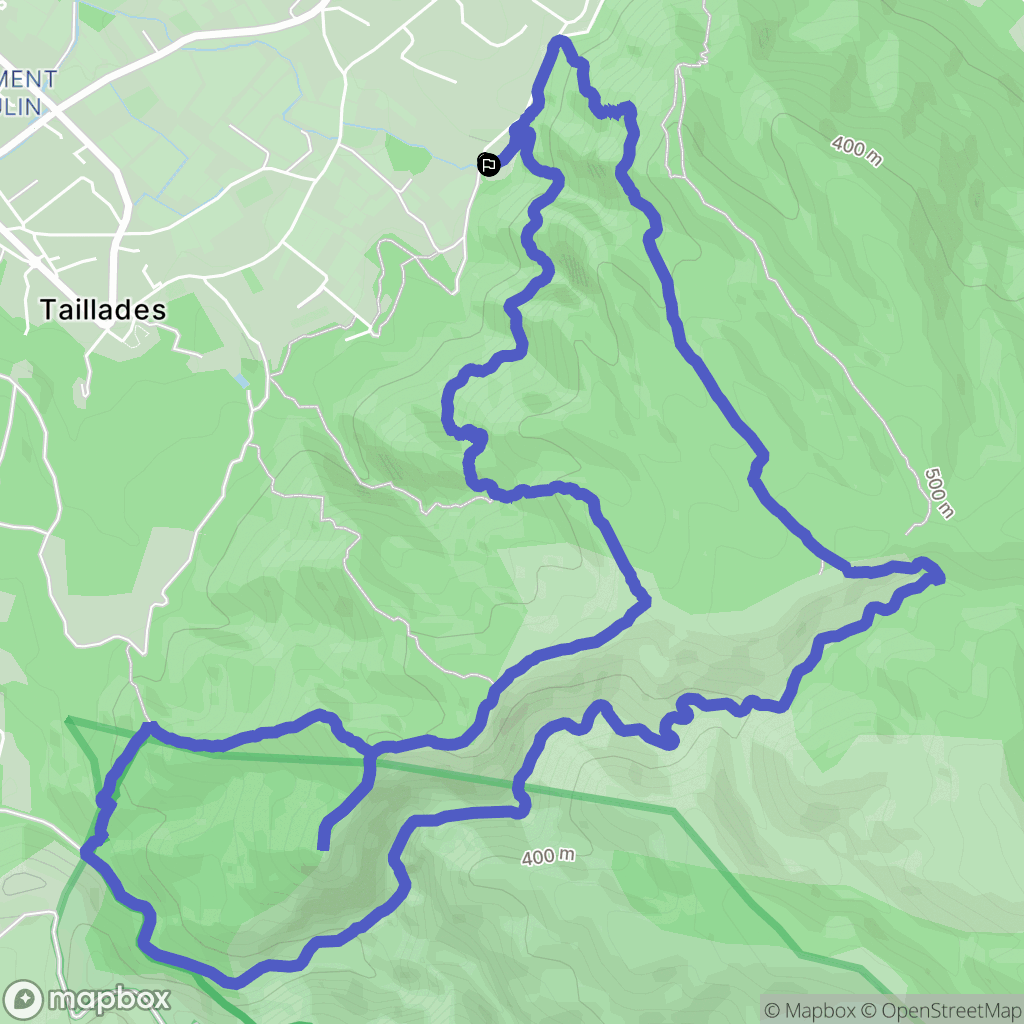 Robion : carte du parcours de randonnée - France