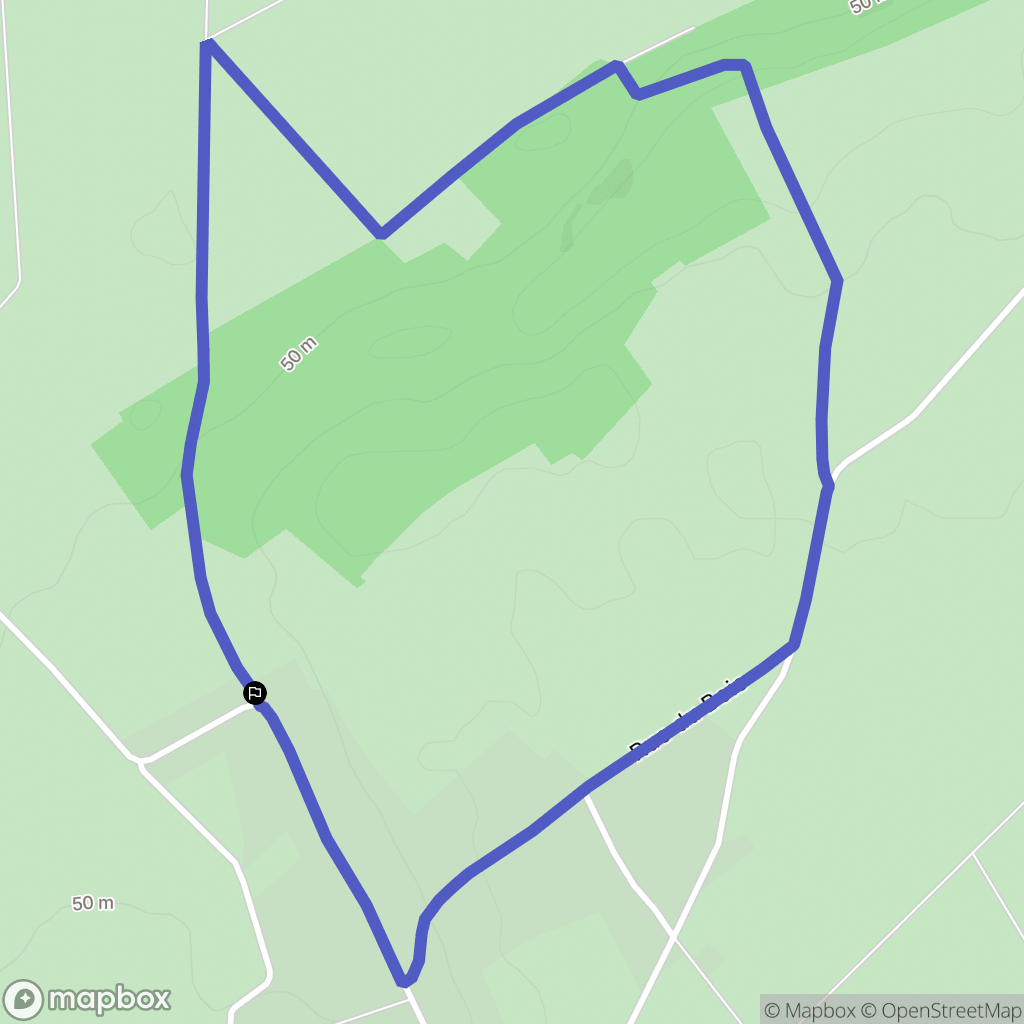 Nibas : carte du parcours de randonnée - France