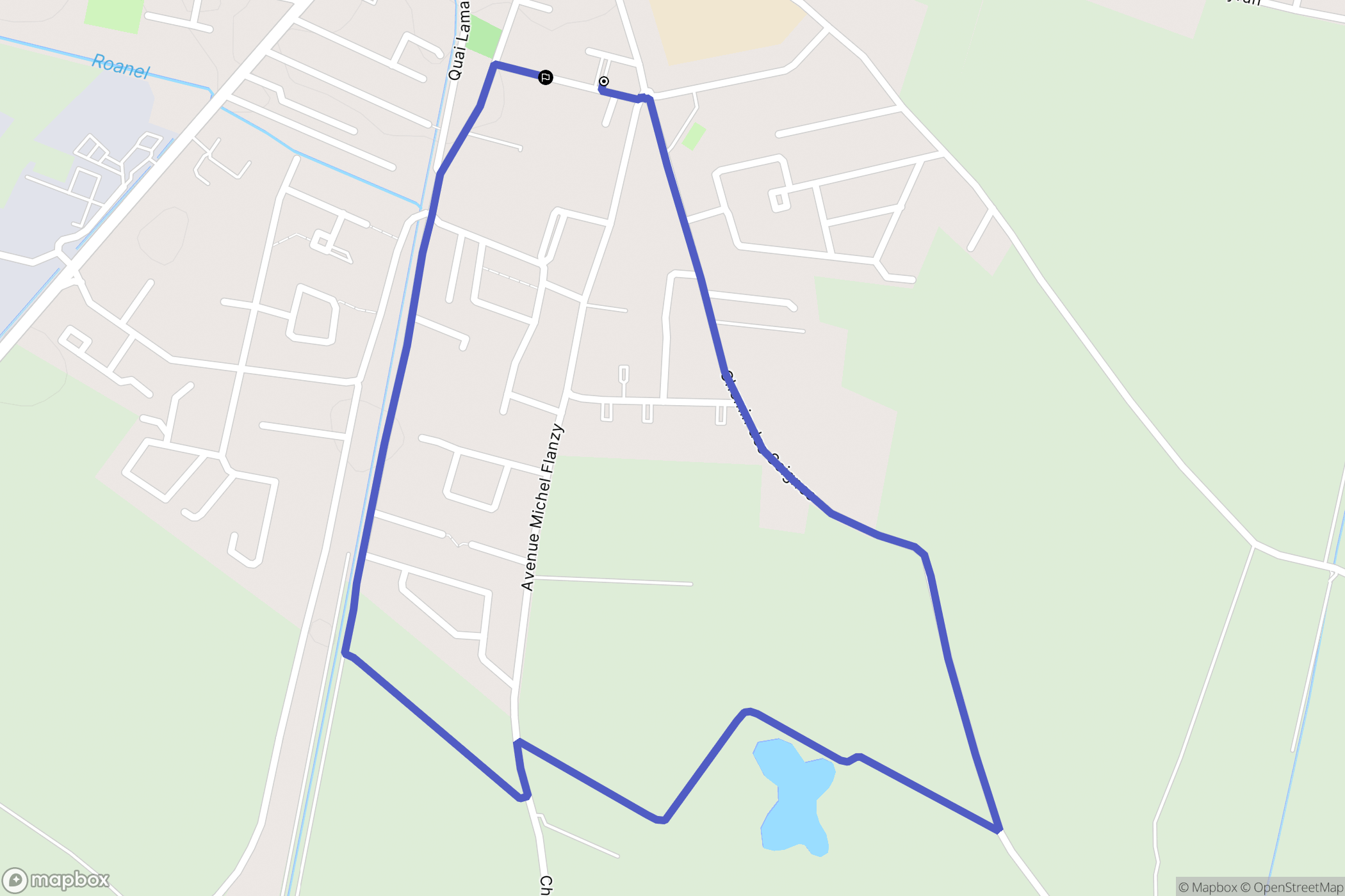 Coursan : carte du parcours de randonnée - France
