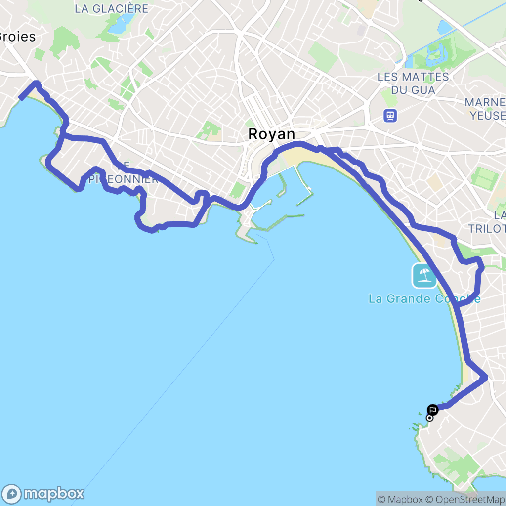 Saint-Georges-de-Didonne : carte du parcours de randonnée - France