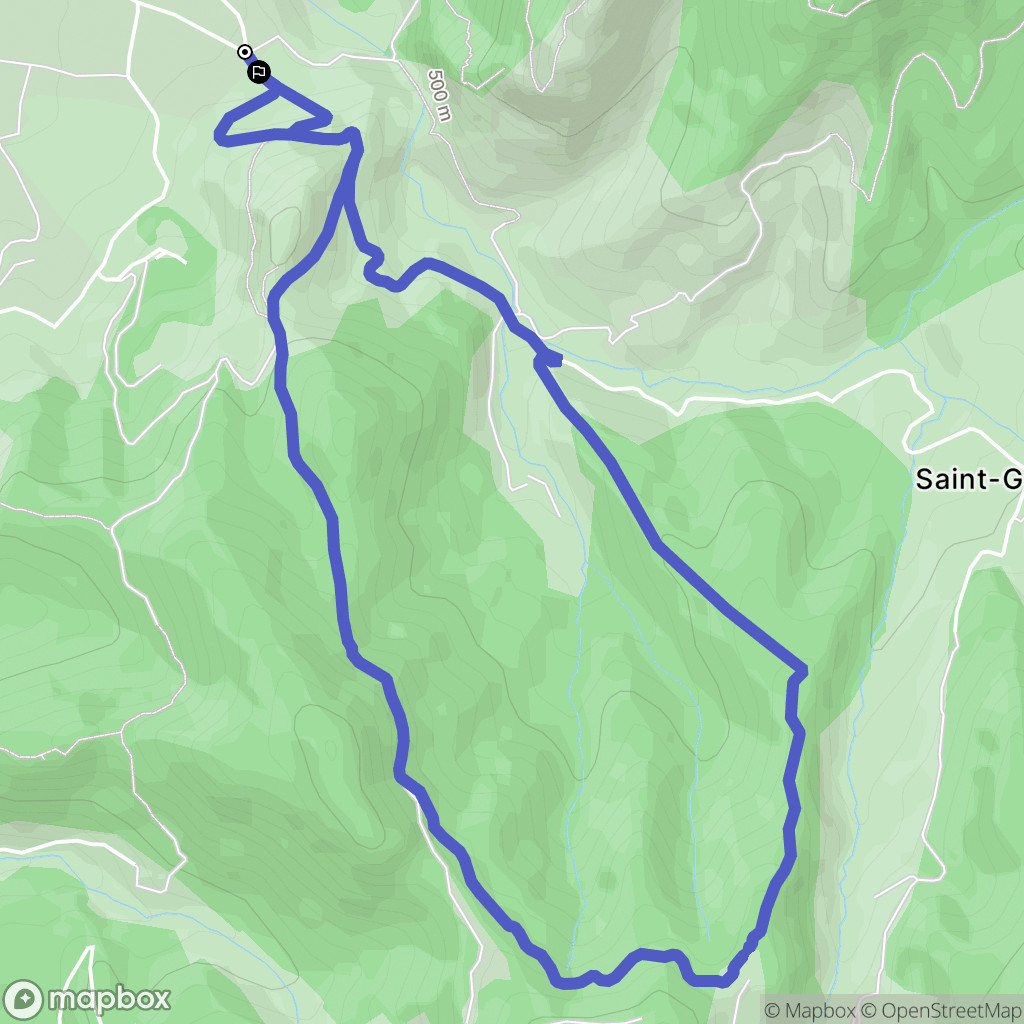 Rochefort-Samson : carte du parcours de randonnée - France