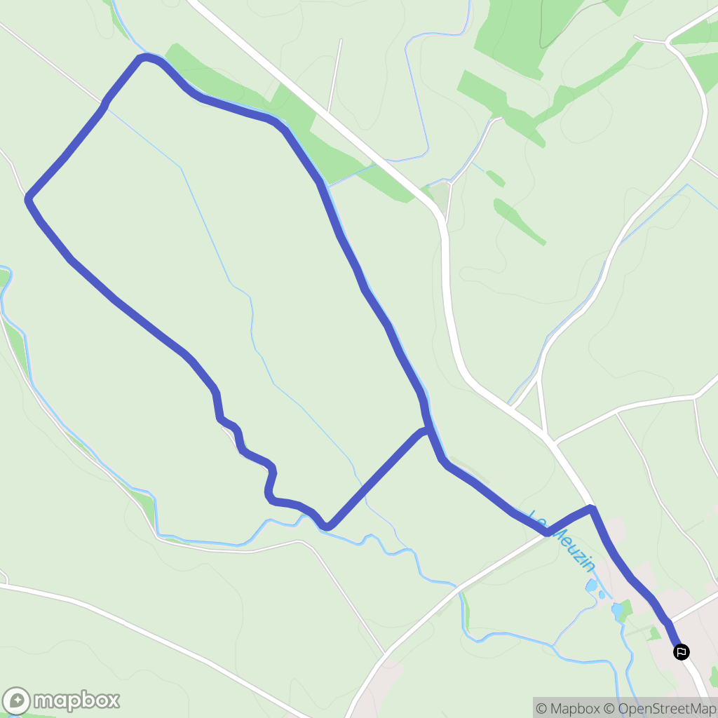 Palleau : carte du parcours de randonnée - France