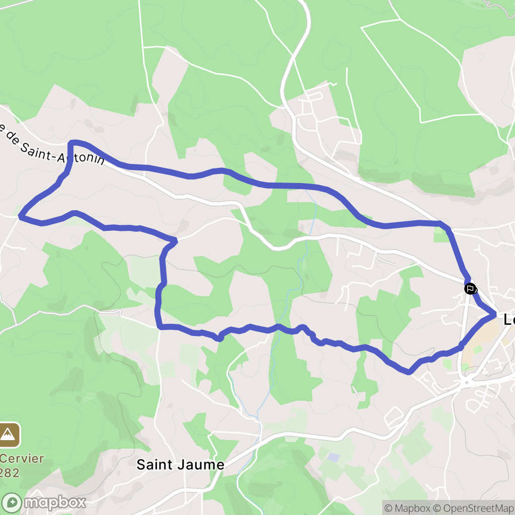 Lorgues : carte du parcours de randonnée - France