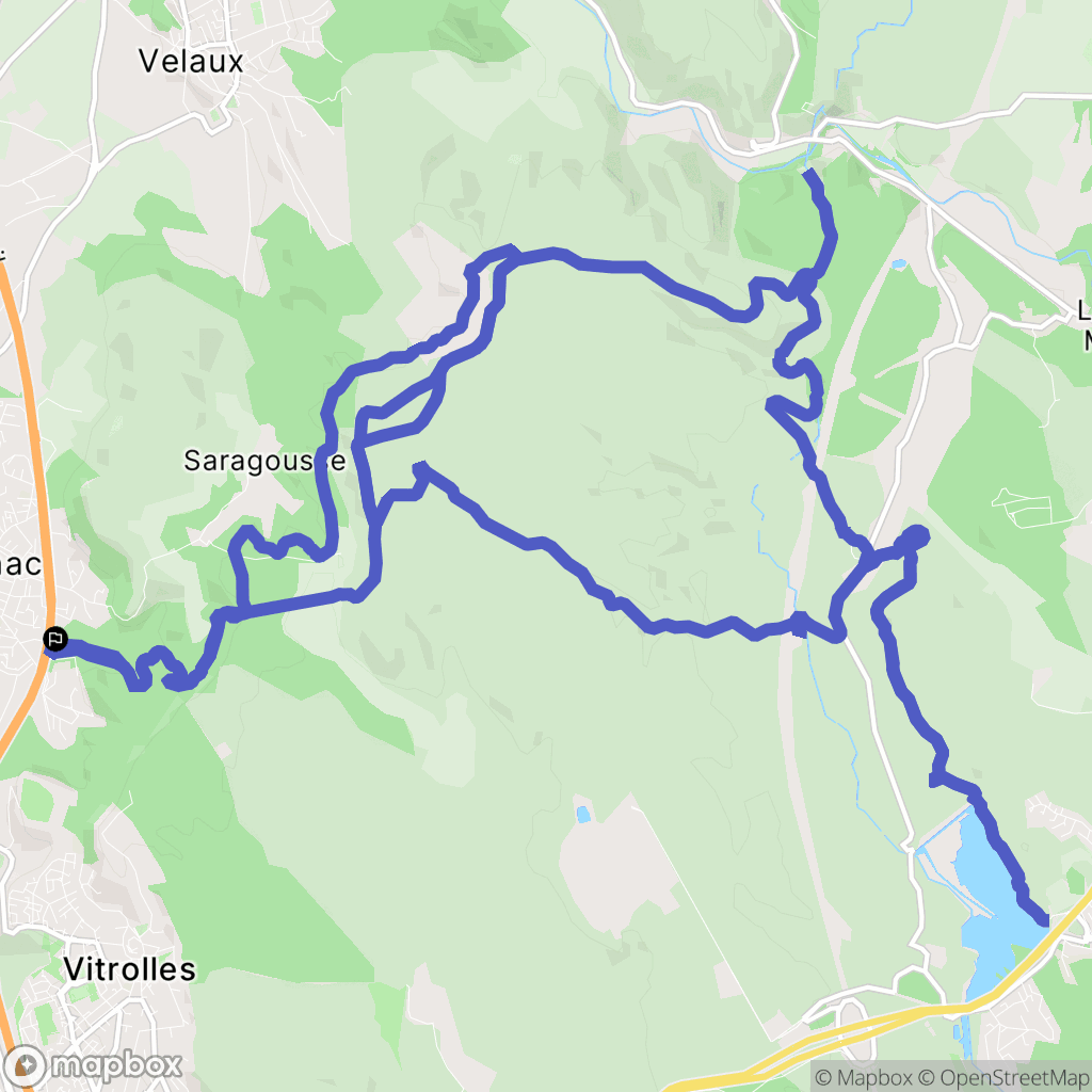 Rognac : carte du parcours de randonnée - France