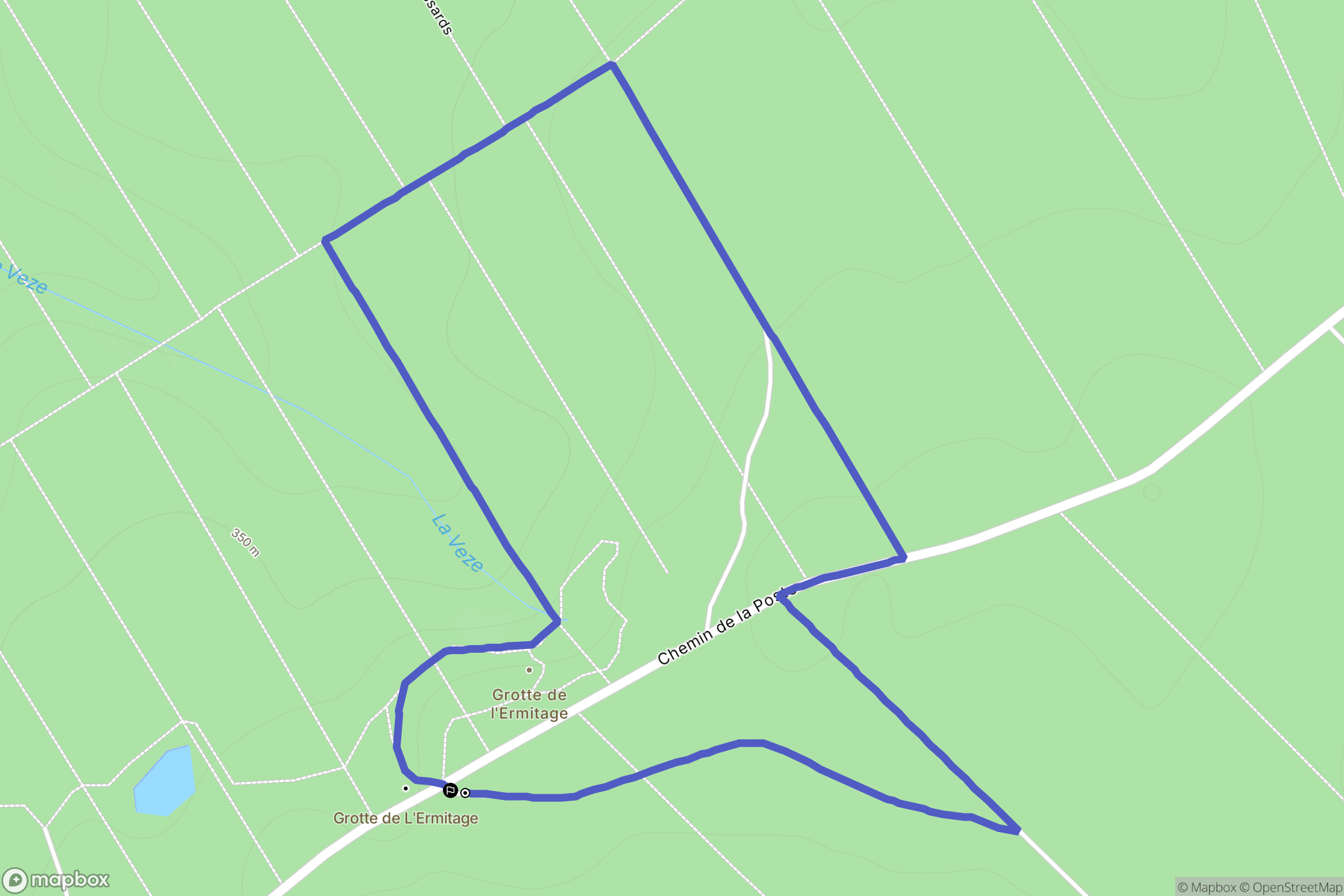 Moissey : carte du parcours de randonnée - France