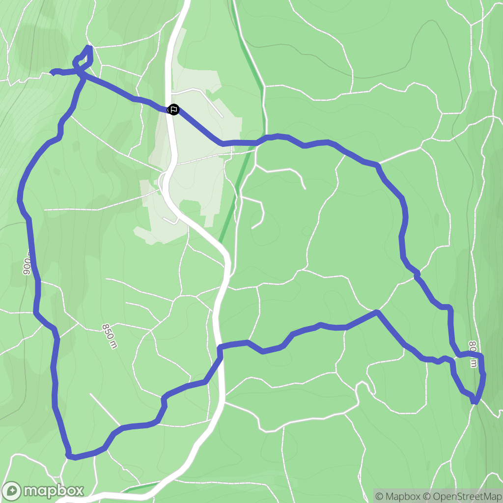 Annecy : carte du parcours de randonnée - France