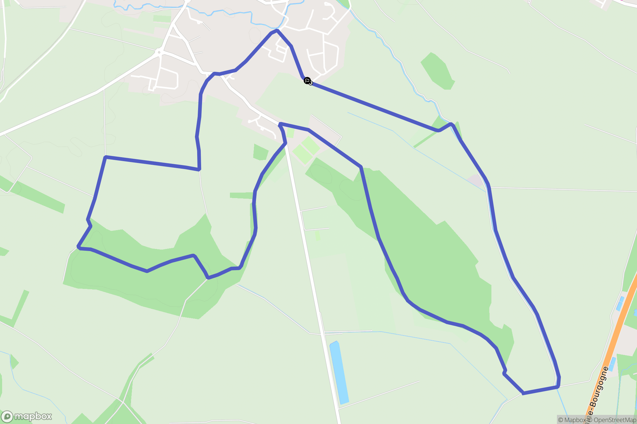Saint-Julien : carte du parcours de randonnée - France