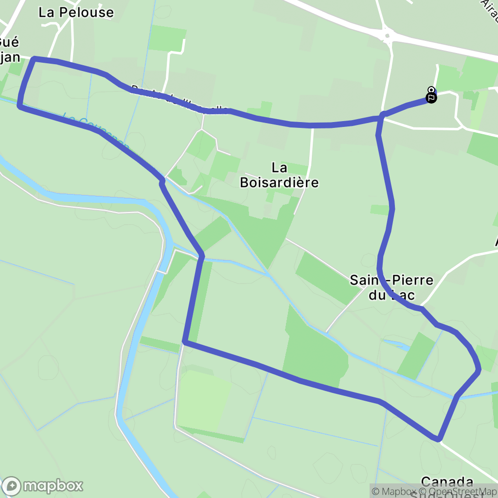 Beaufort-en-Anjou : carte du parcours de randonnée - France