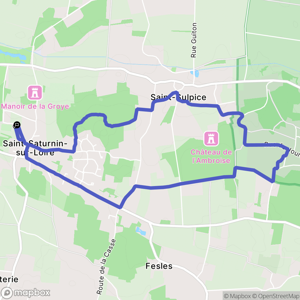 Brissac-Loire-Aubance : carte du parcours de randonnée - France