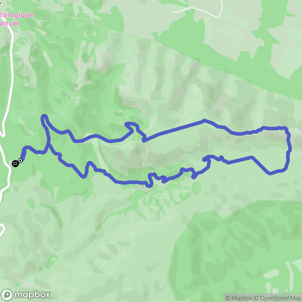 Saint-Rémy-de-Provence : carte du parcours de randonnée - France