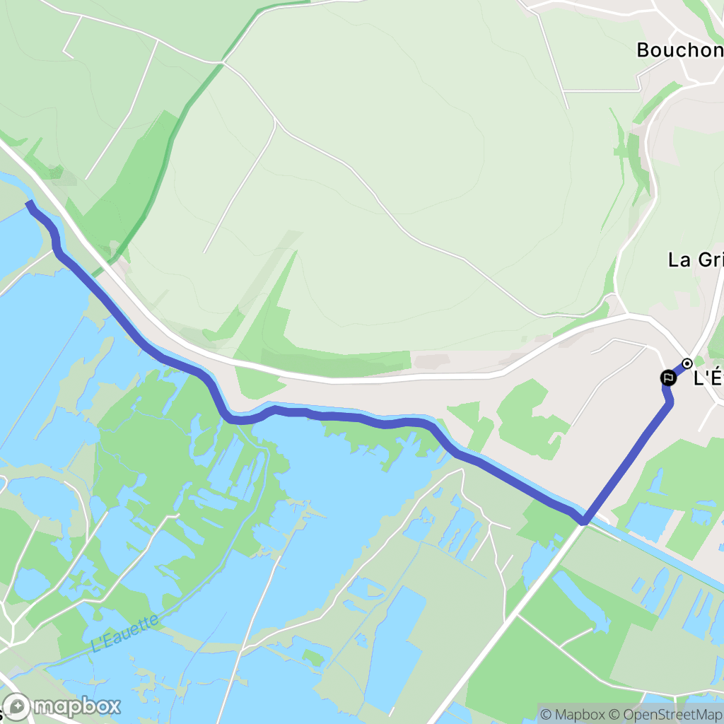 L'Étoile : carte du parcours de randonnée - France