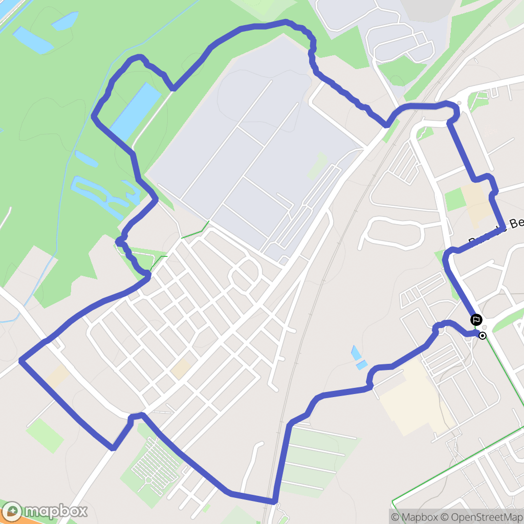 Gauchy : carte du parcours de randonnée - France