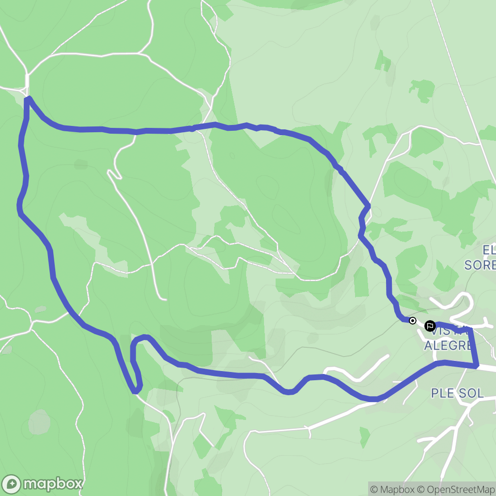 La Llagonne : carte du parcours de randonnée - France
