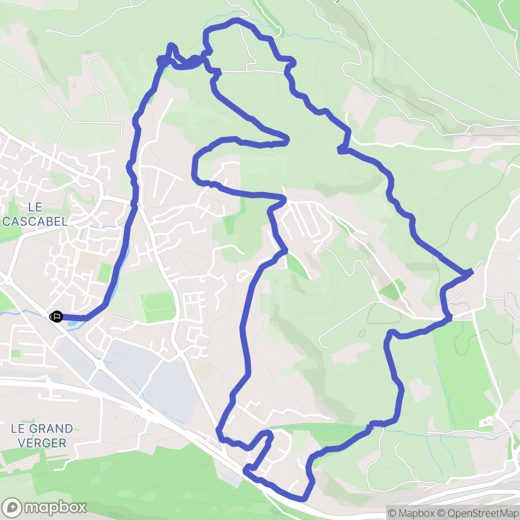 Vitrolles : carte du parcours de randonnée - France
