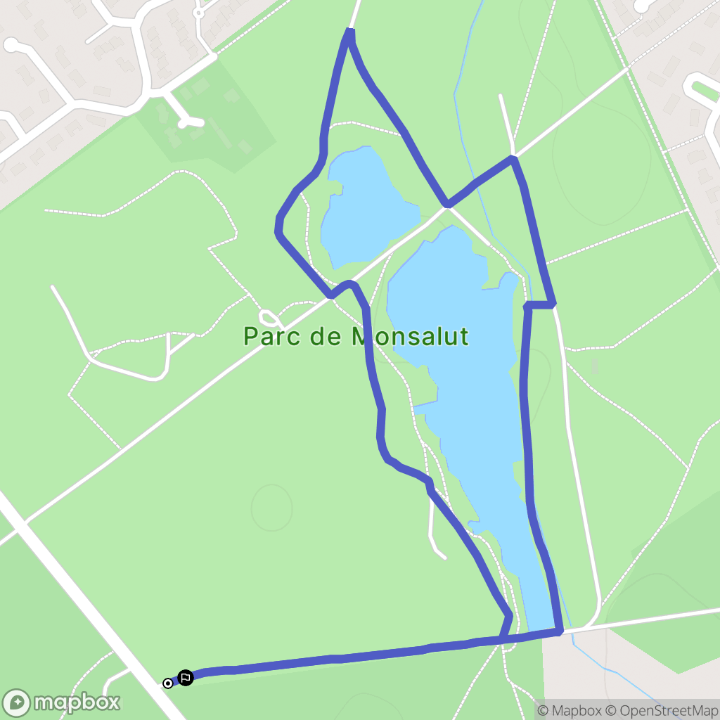 Cestas : carte du parcours de randonnée - France