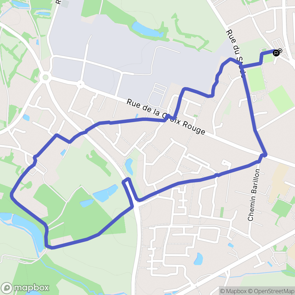 La Ferrière : carte du parcours de randonnée - France