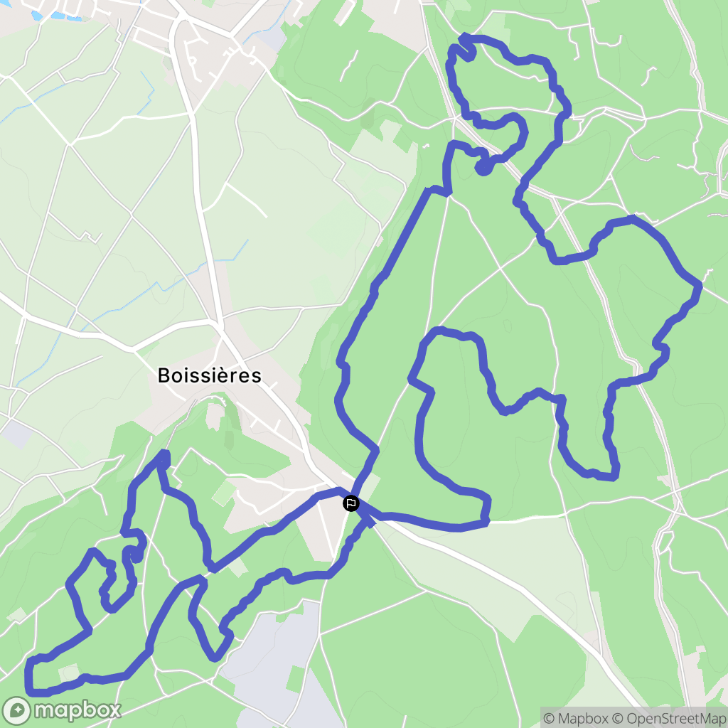 Uchaud : carte du parcours de randonnée - France