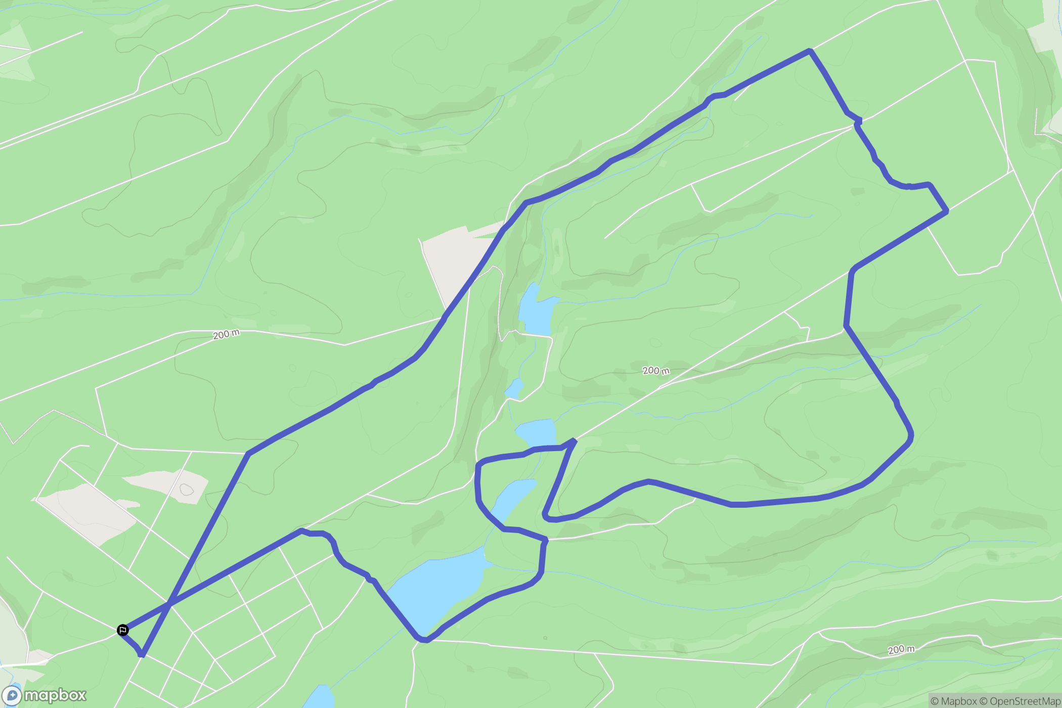 Châtrices : carte du parcours de randonnée - France
