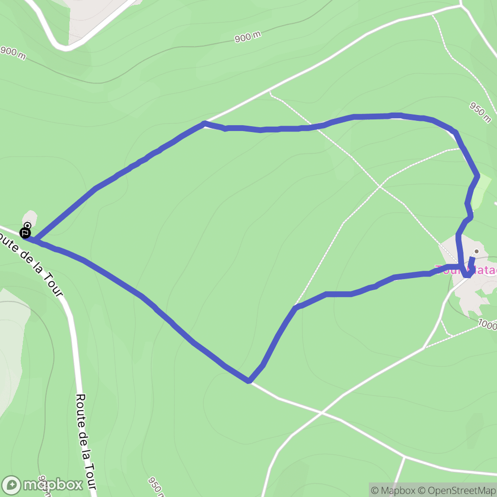 Violay : carte du parcours de randonnée - France