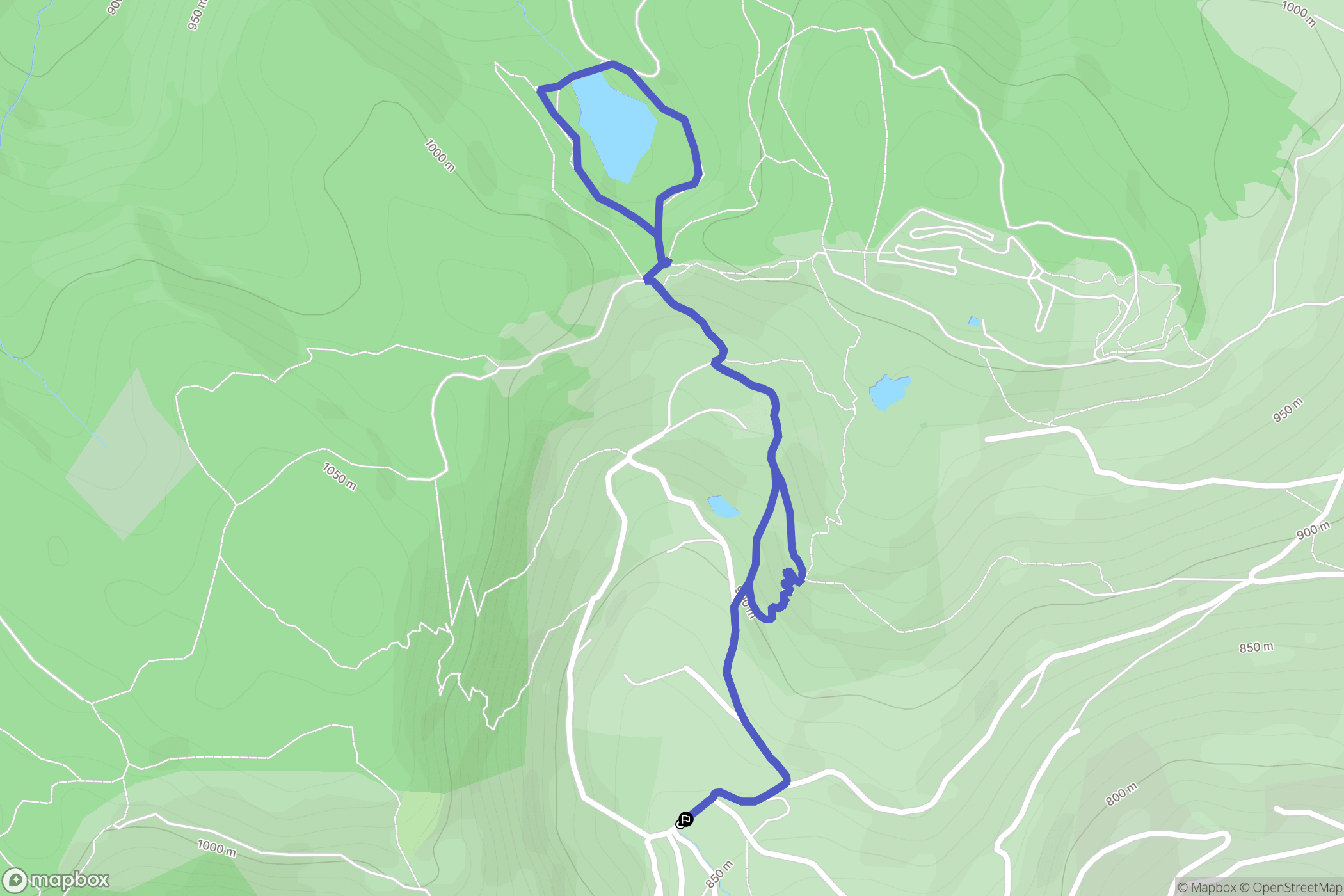 La Bresse : carte du parcours de randonnée - France