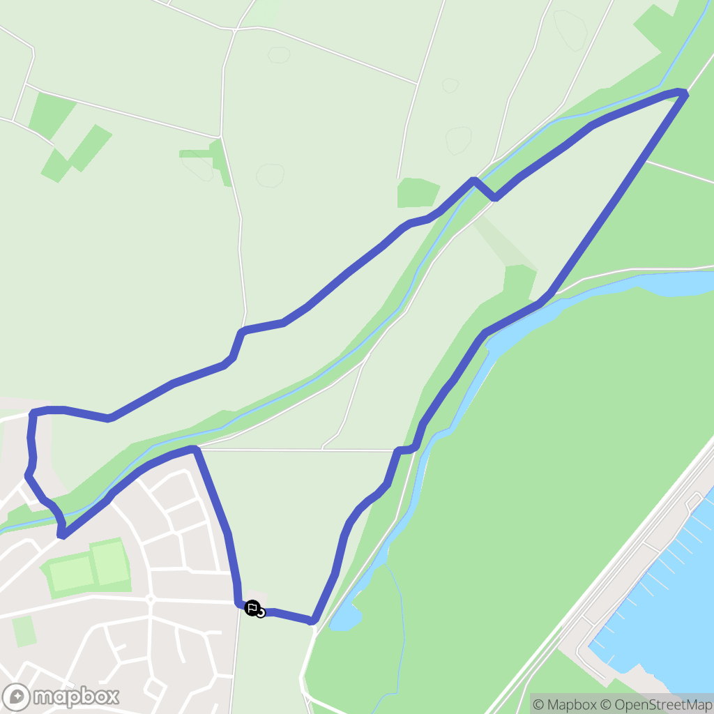 Offendorf : carte du parcours de randonnée - France