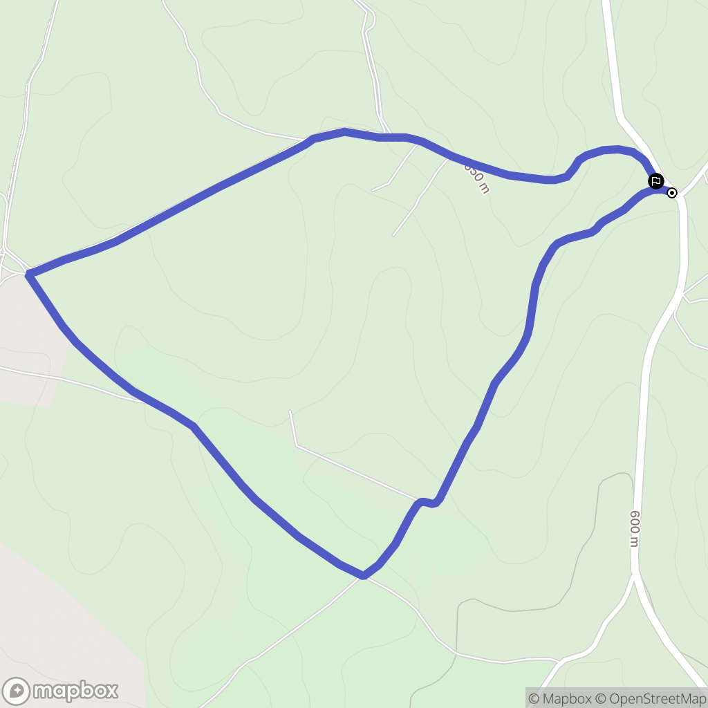 Montrozier : carte du parcours de randonnée - France