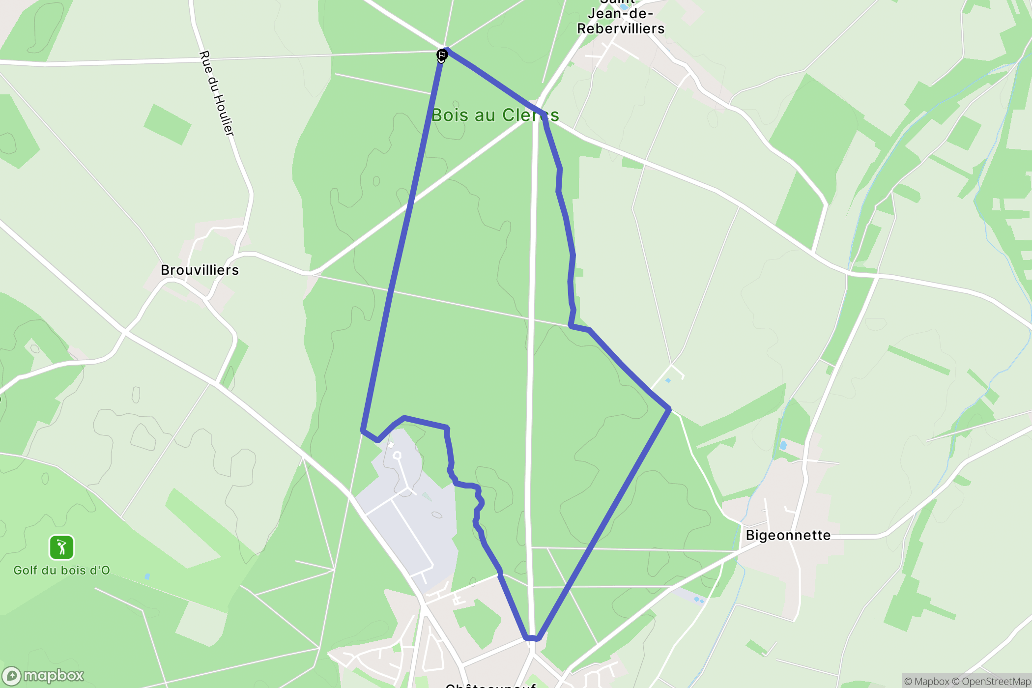 Saint-Maixme-Hauterive : carte du parcours de randonnée - France