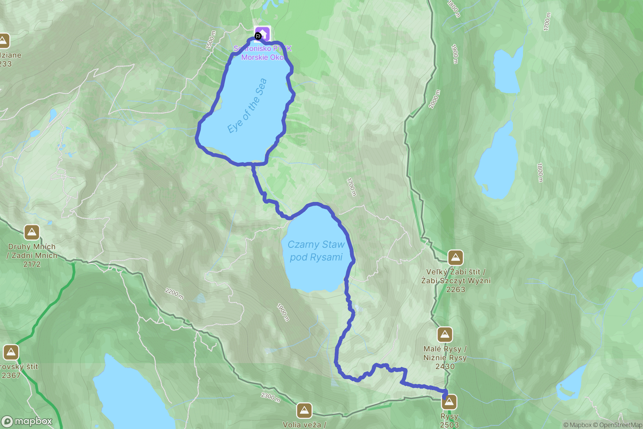 Zakopane: mapa trasy - Poland