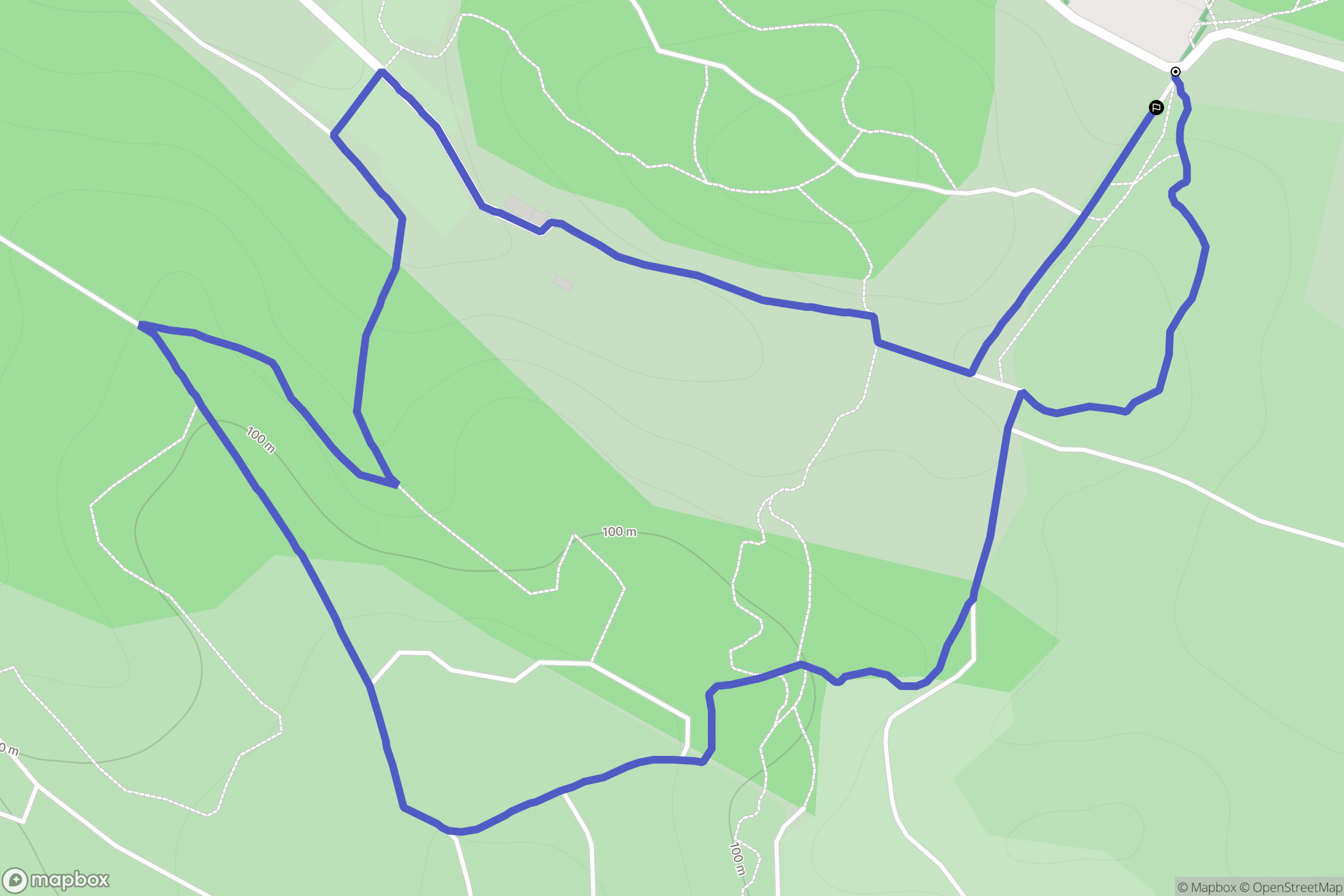 Vinassan : carte du parcours de randonnée - France