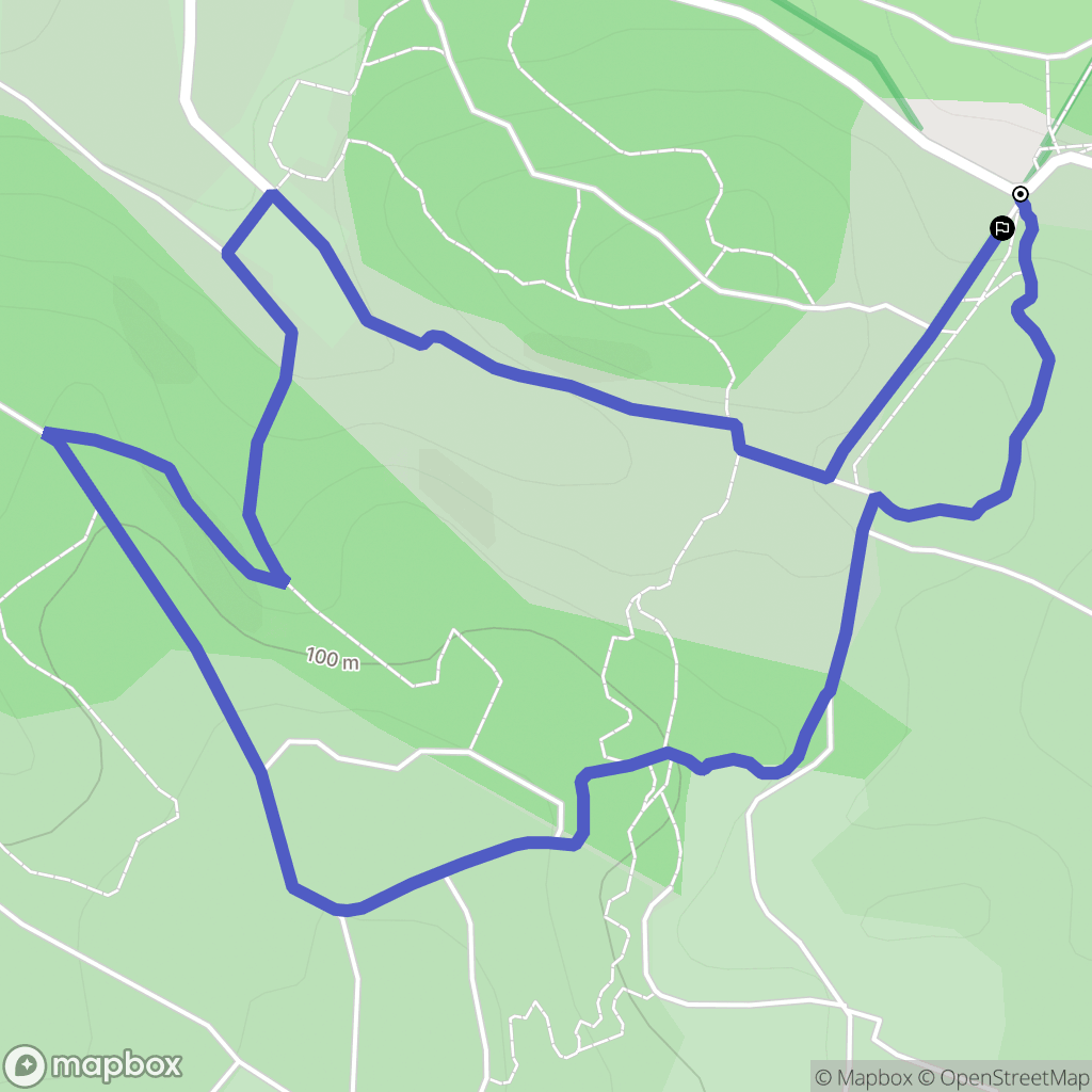 Vinassan : carte du parcours de randonnée - France