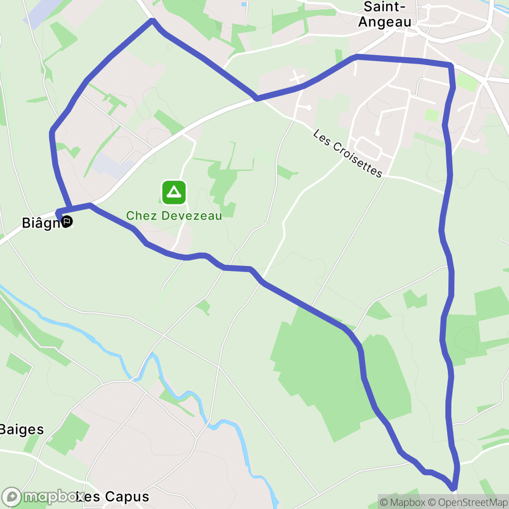 Val-de-Bonnieure : carte du parcours de randonnée - France