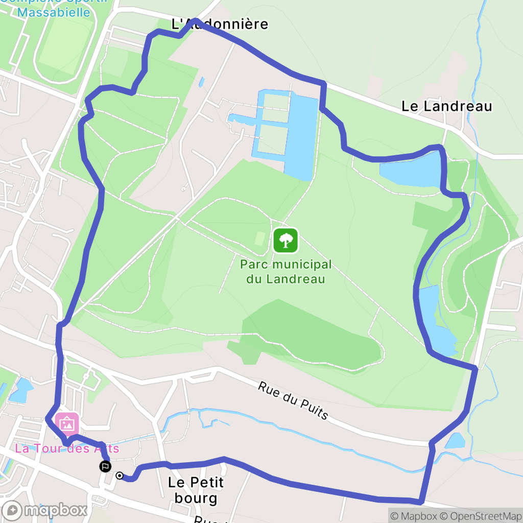 Les Herbiers : carte du parcours de randonnée - France