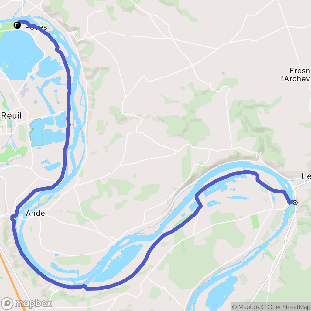 Vézillon : carte du parcours de randonnée - France