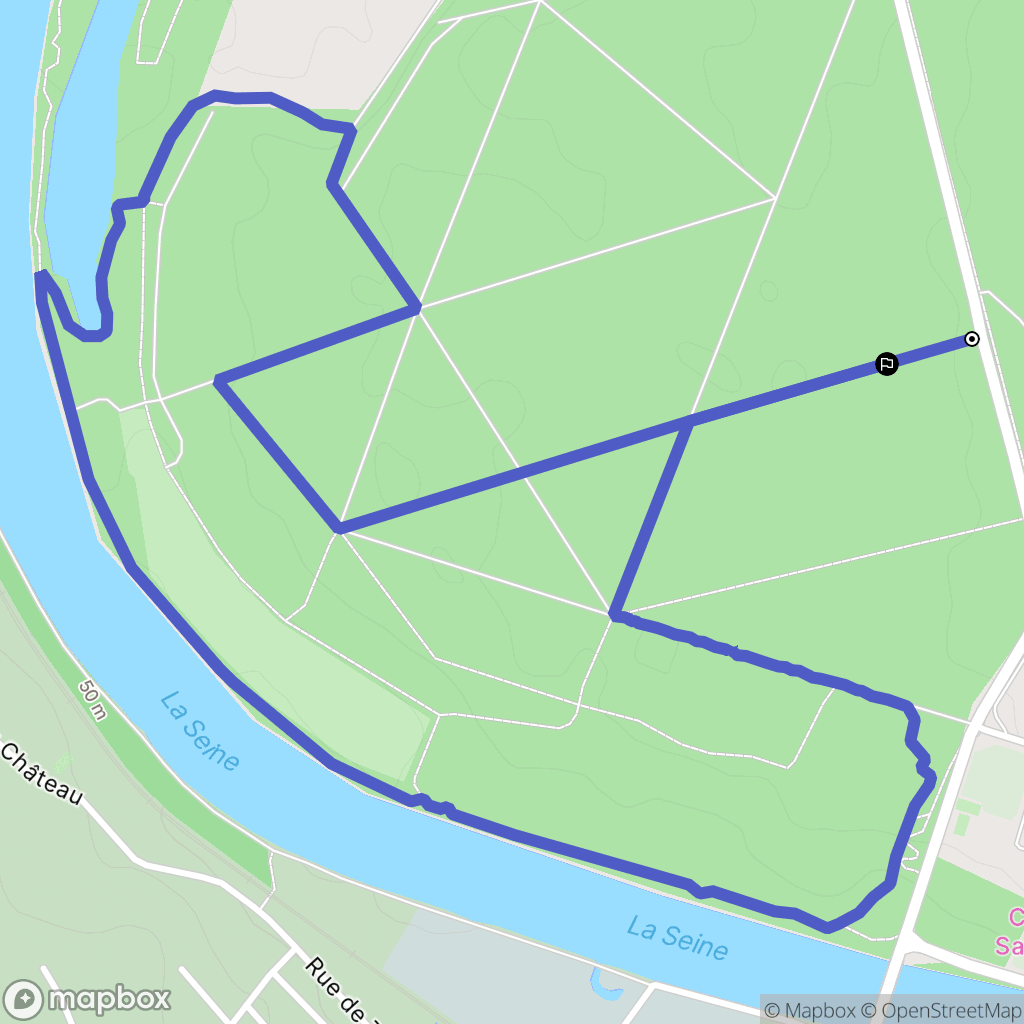 Seine-Port : carte du parcours de randonnée - France