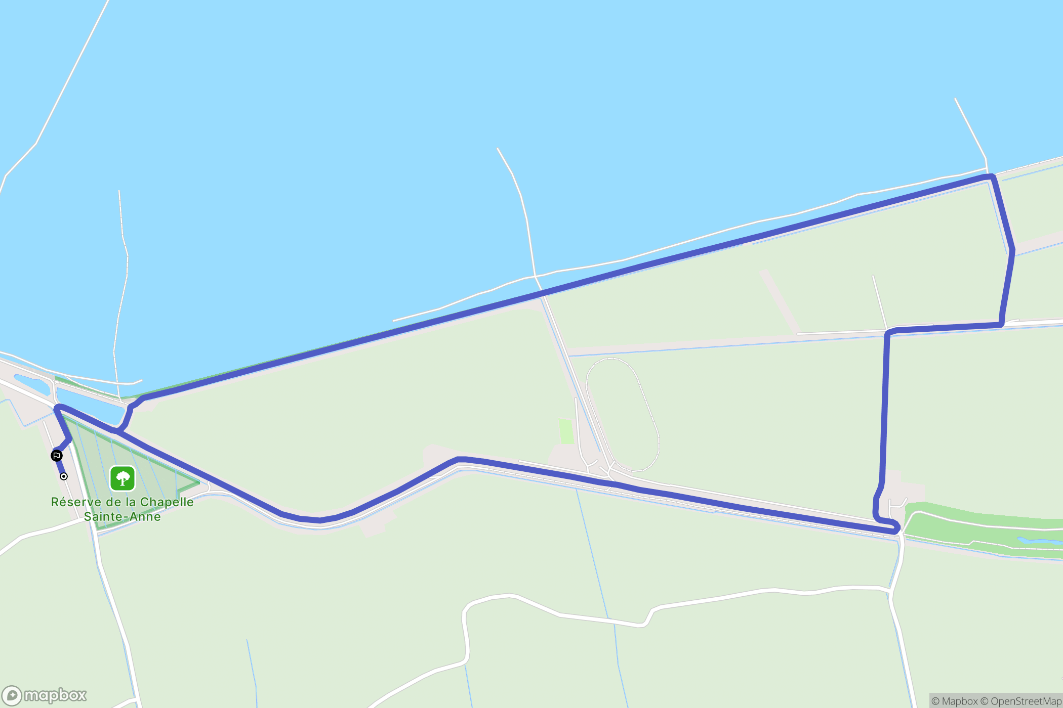 Saint-Broladre : carte du parcours de randonnée - France