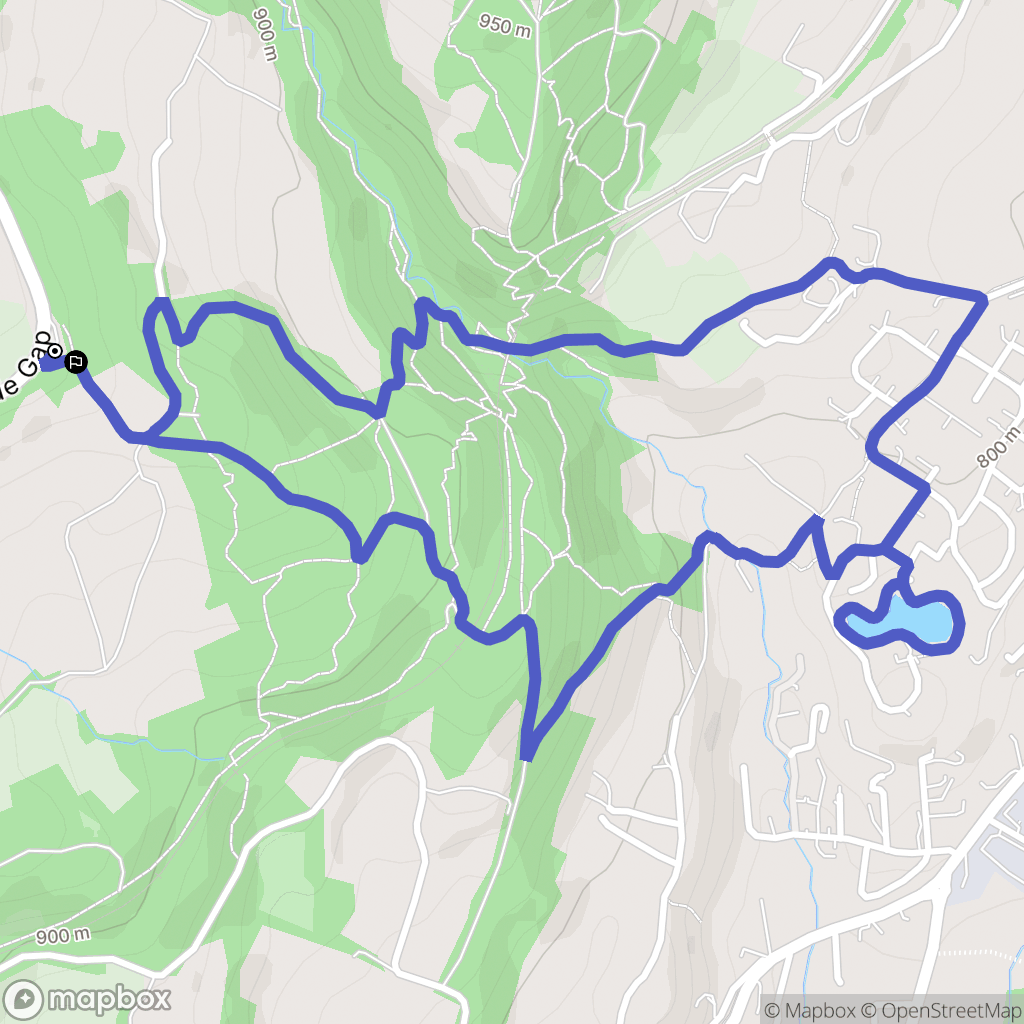 La Freissinouse : carte du parcours de randonnée - France
