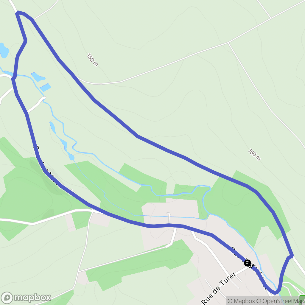Roy-Boissy : carte du parcours de randonnée - France
