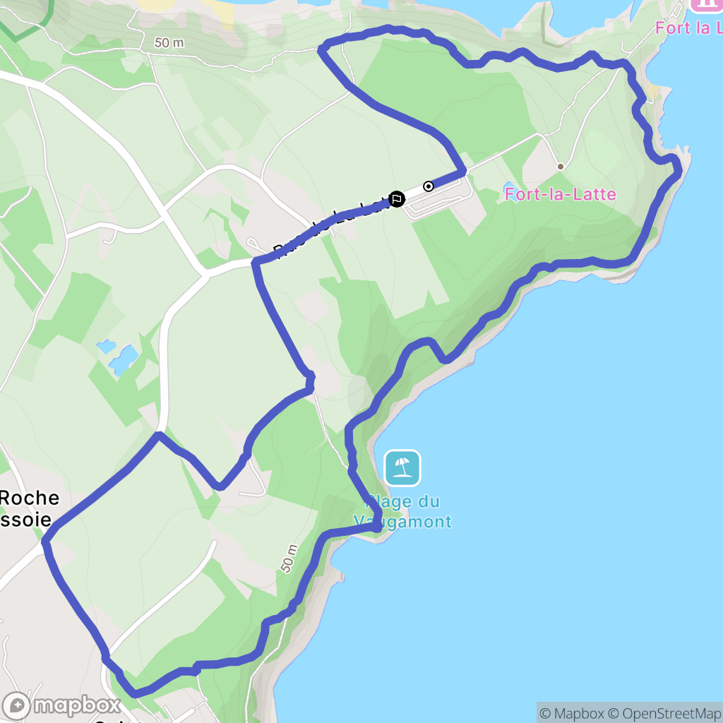 Plévenon : carte du parcours de randonnée - France