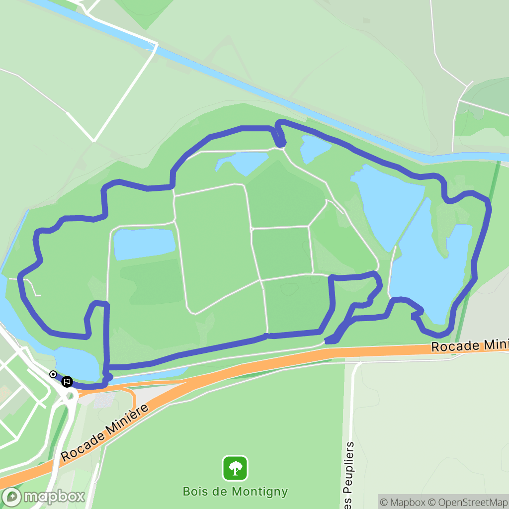 Lallaing : carte du parcours de randonnée - France