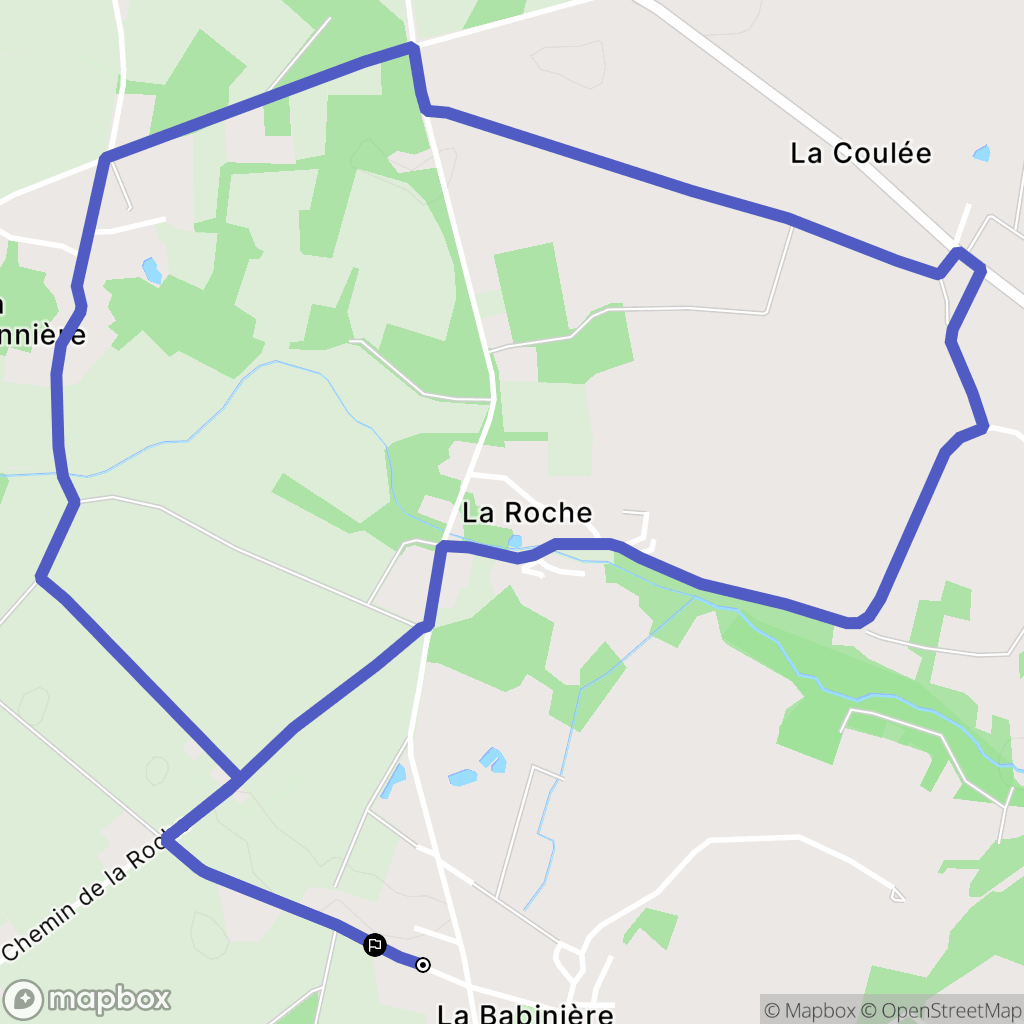 Vigneux-de-Bretagne : carte du parcours de randonnée - France