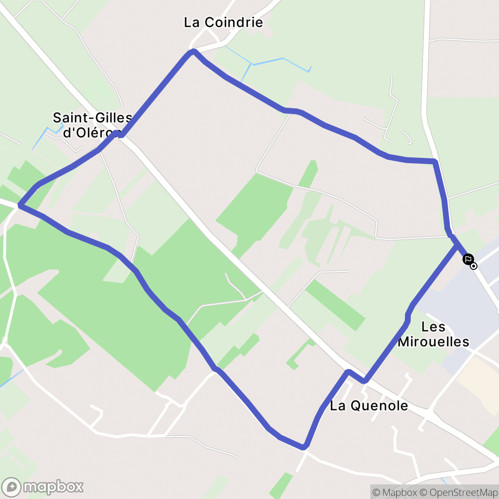 Saint-Pierre-d'Oléron : carte du parcours de randonnée - France