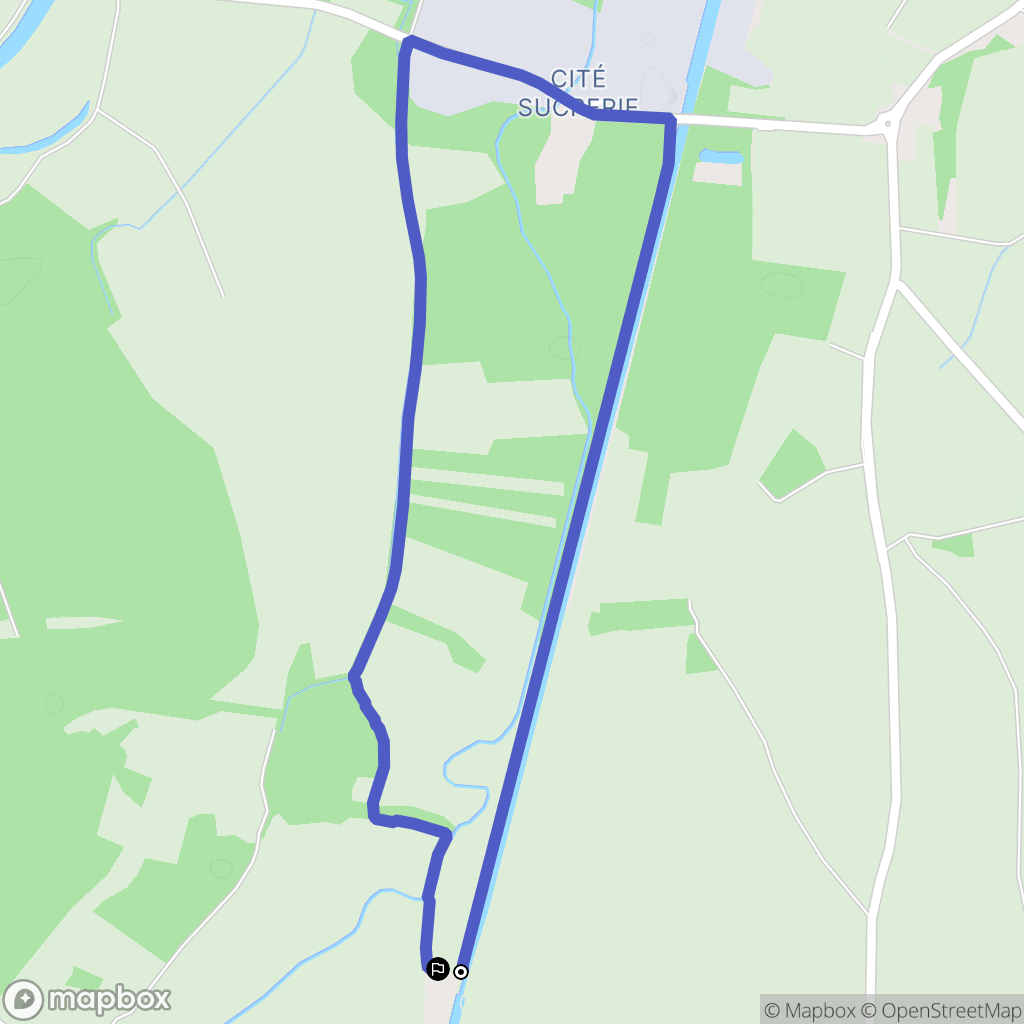 Gerstheim : carte du parcours de randonnée - France