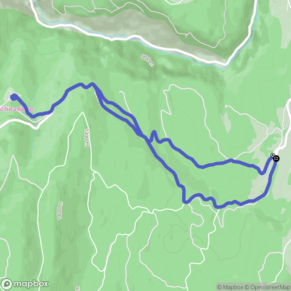 Villard-de-Lans : carte du parcours de randonnée - France