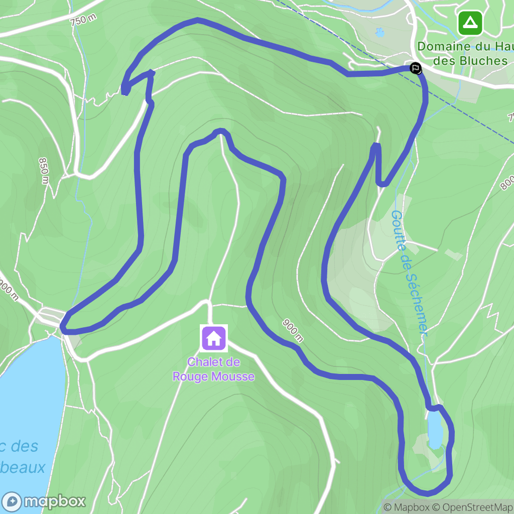 La Bresse : carte du parcours de randonnée - France