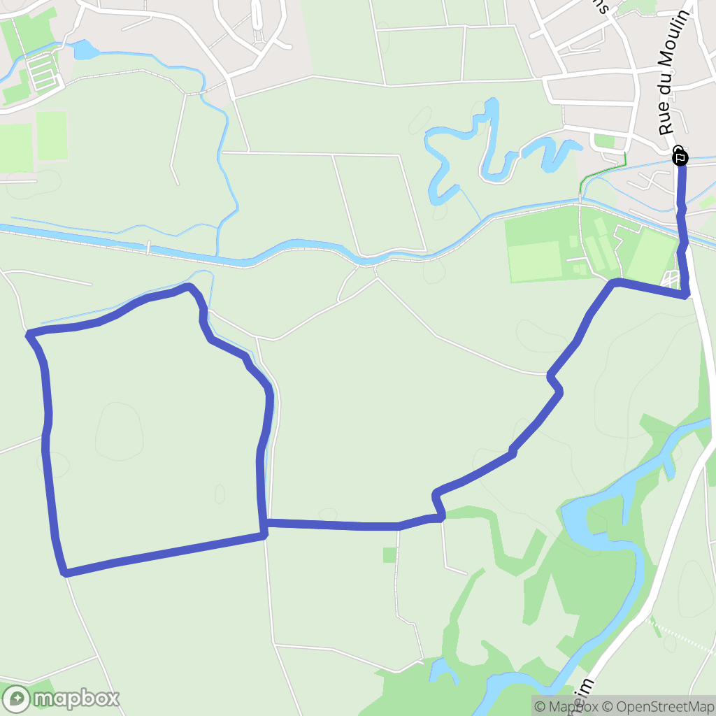 Wolfisheim : carte du parcours de randonnée - France