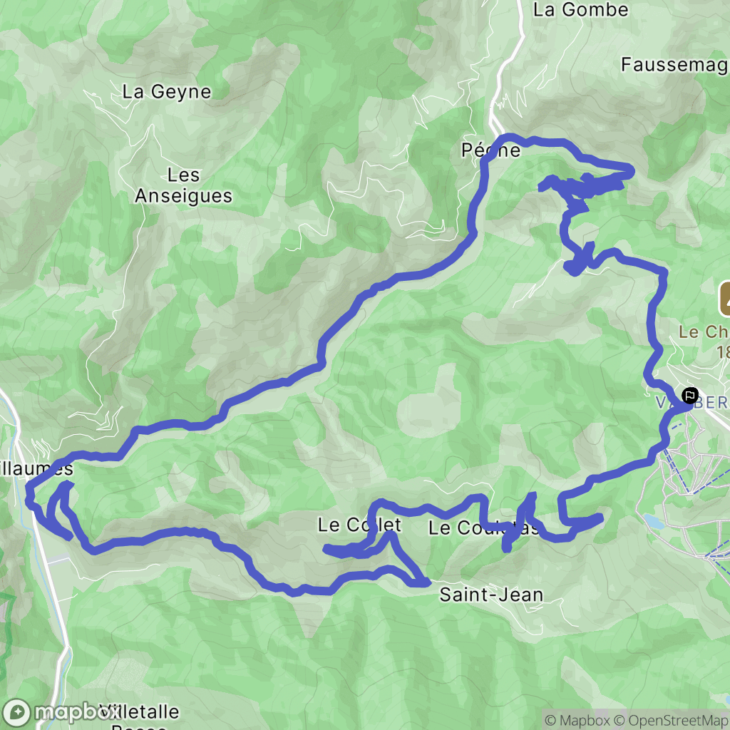Péone: routekaart voor buitenactiviteiten - France