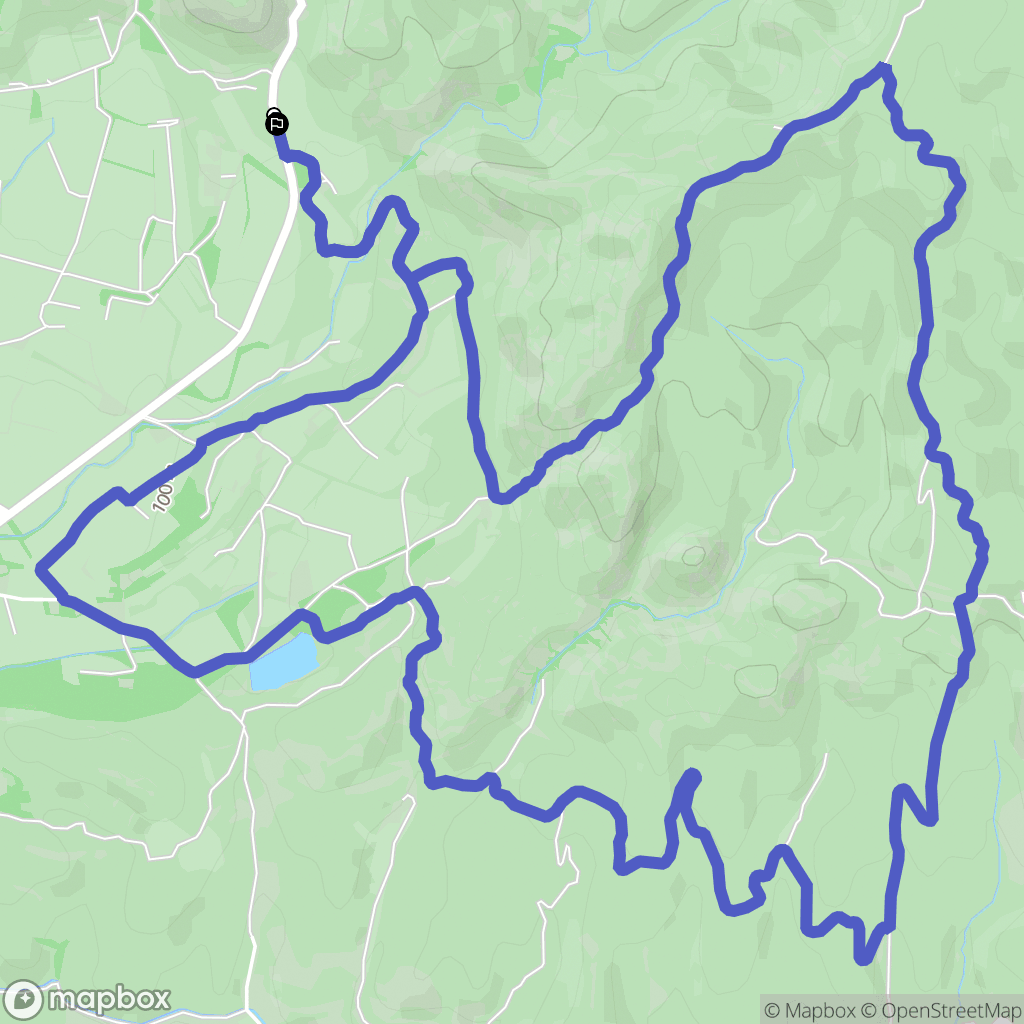 Les Baux-de-Provence : carte du parcours de randonnée - France