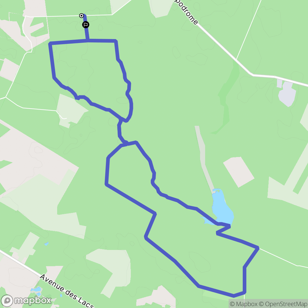 Herm : carte du parcours de randonnée - France