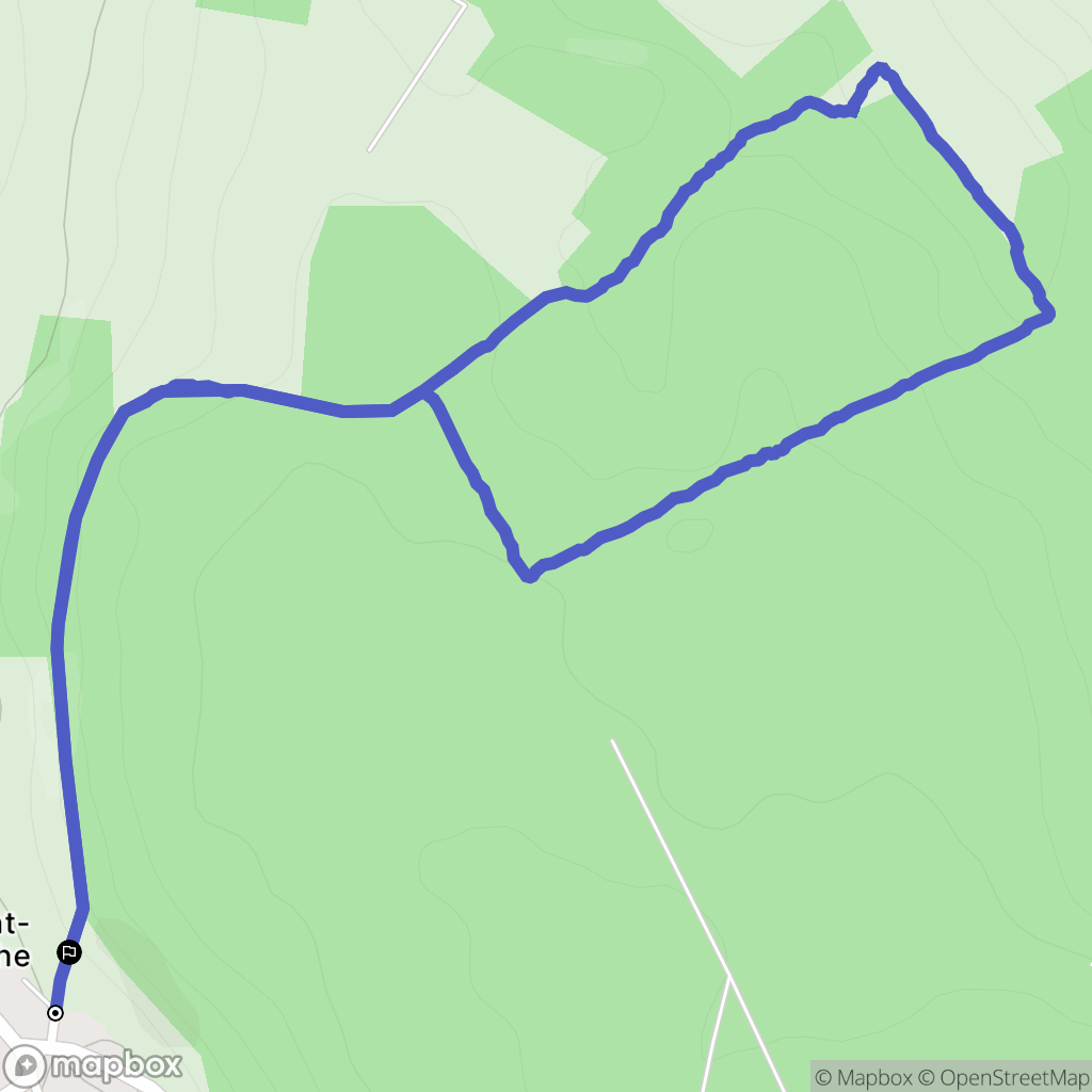 Nogent-en-Othe : carte du parcours de randonnée - France