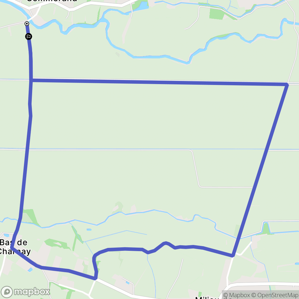 Le Tartre : carte du parcours de randonnée - France